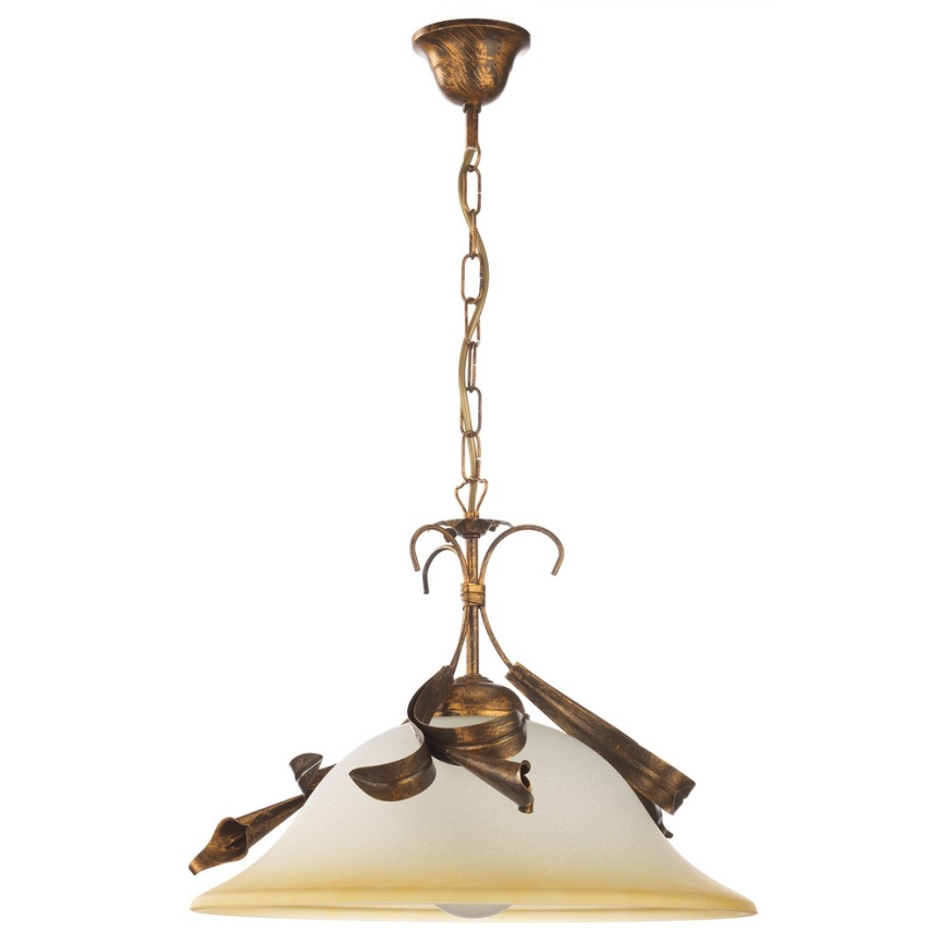 ONLI - Lámpara colgante con cadena LUCREZIA 1xE27/22W/230V bronce