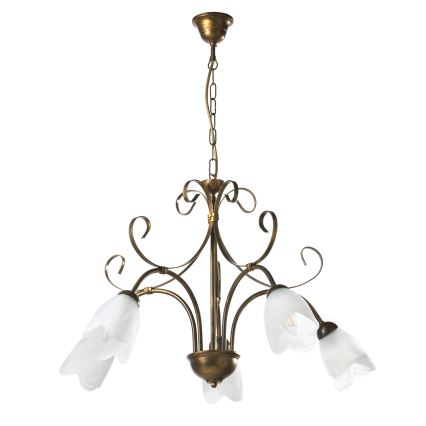ONLI - Lámpara colgante con cadena ODINO 5xE14/6W/230V