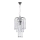 ONLI - Lámpara colgante con cadena PIOGGIA 1xE27/22W/230V cromo brillante
