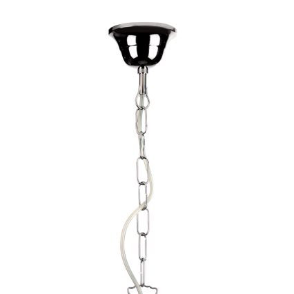 ONLI - Lámpara colgante con cadena PIOGGIA 1xE27/22W/230V cromo brillante