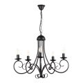 ONLI - Lámpara colgante con cadena POMPEI 5xE14/6W/320V negro