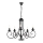 ONLI - Lámpara colgante con cadena POMPEI 5xE14/6W/320V negro