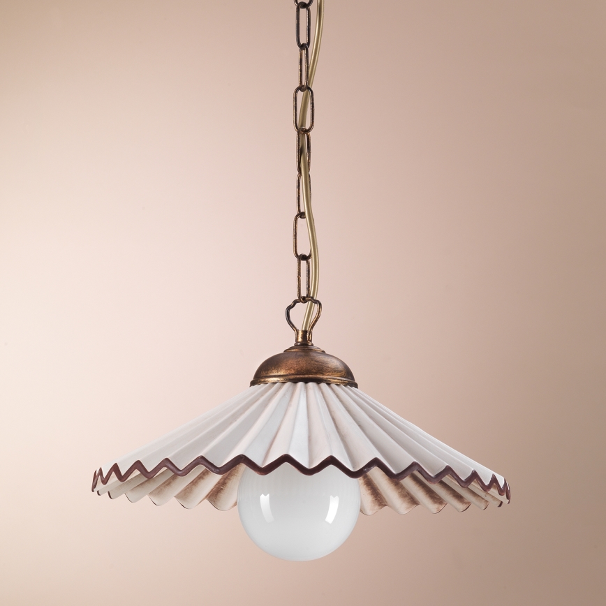 ONLI - Lámpara colgante con cadena ROSINA 1xE27/22W/230V