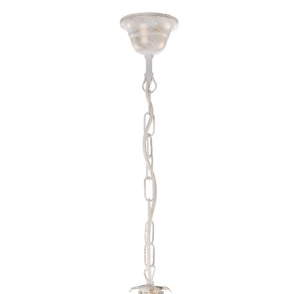 ONLI - Lámpara colgante con cadena TERESA 5xE14/6W/230V blanco