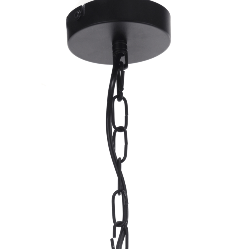 ONLI - Lámpara colgante con cadena ZAIR 1xE27/22W/230V negro/plata