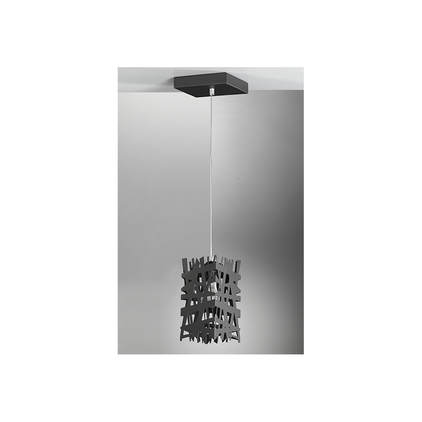 ONLI - Lámpara colgante FORESTA 1xE27/15W/230V negro