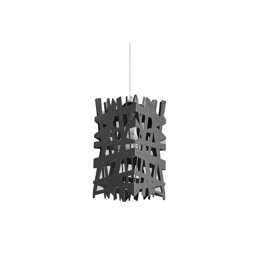 ONLI - Lámpara colgante FORESTA 1xE27/15W/230V negro