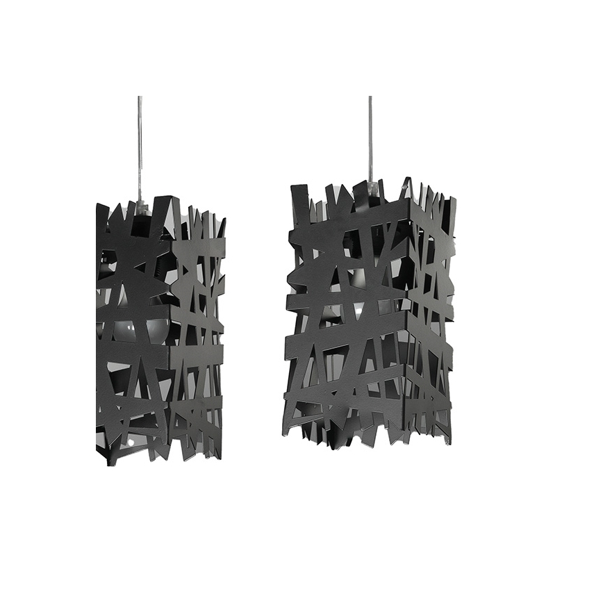 ONLI - Lámpara colgante FORESTA 3xE27/15W/230V negro