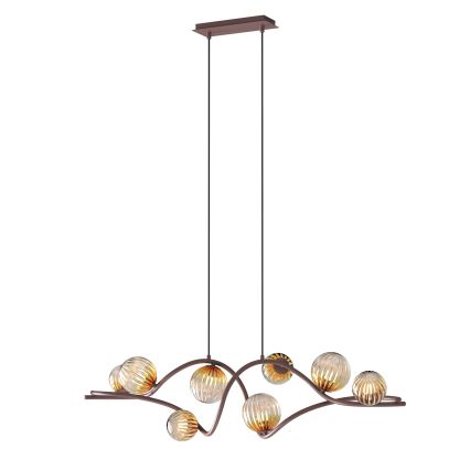 ONLI - Lámpara colgante FRIDA 8xG9/10W/230V cobre