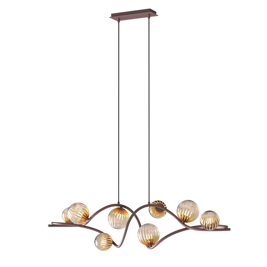 ONLI - Lámpara colgante FRIDA 8xG9/10W/230V cobre
