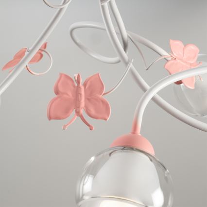 ONLI - Lámpara colgante infantil BUTTERFLY 3xE14/6W/230V