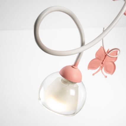 ONLI - Lámpara colgante infantil BUTTERFLY 3xE14/6W/230V