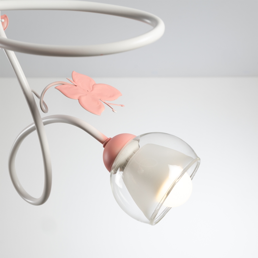 ONLI - Lámpara colgante infantil BUTTERFLY 3xE14/6W/230V