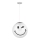 ONLI - Lámpara colgante infantil con cable SMILEY 1xE27/15W/230V blanca