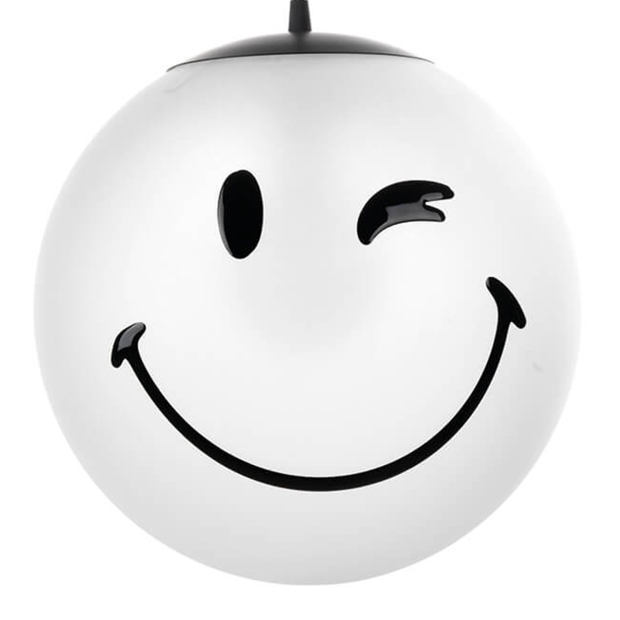 ONLI - Lámpara colgante infantil con cable SMILEY 1xE27/15W/230V blanca