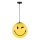 ONLI - Lámpara colgante infantil SMILEY 1xE27/15W/230V color amarillo