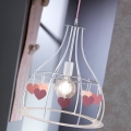 ONLI - Lámpara colgante infantil TITTA 1xE27/22W/230V rosa