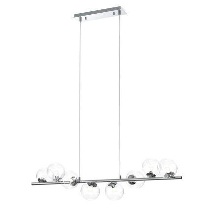 ONLI - Lámpara colgante KIMBERLY con cable 8xG9/6W/230V cromo brillante