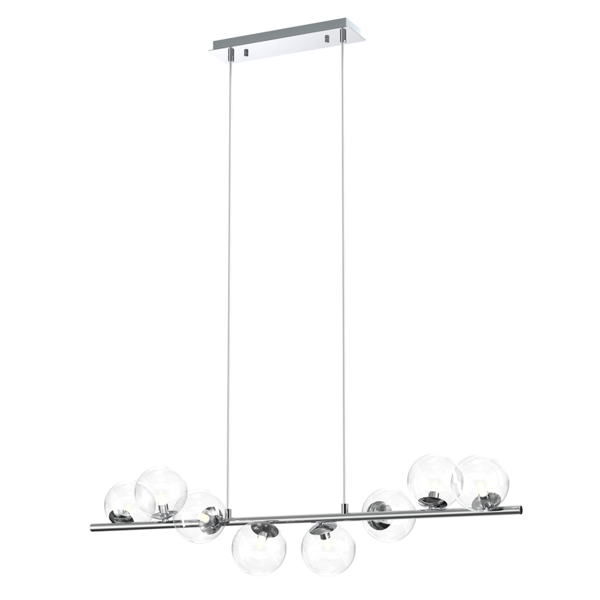ONLI - Lámpara colgante KIMBERLY con cable 8xG9/6W/230V cromo brillante