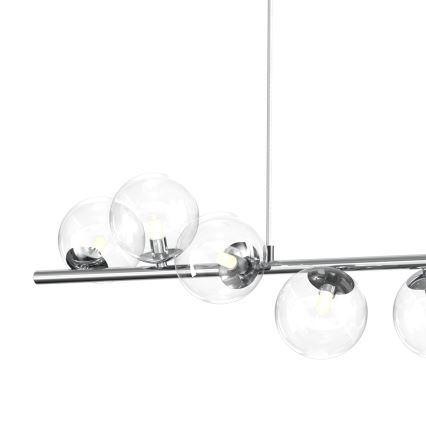 ONLI - Lámpara colgante KIMBERLY con cable 8xG9/6W/230V cromo brillante