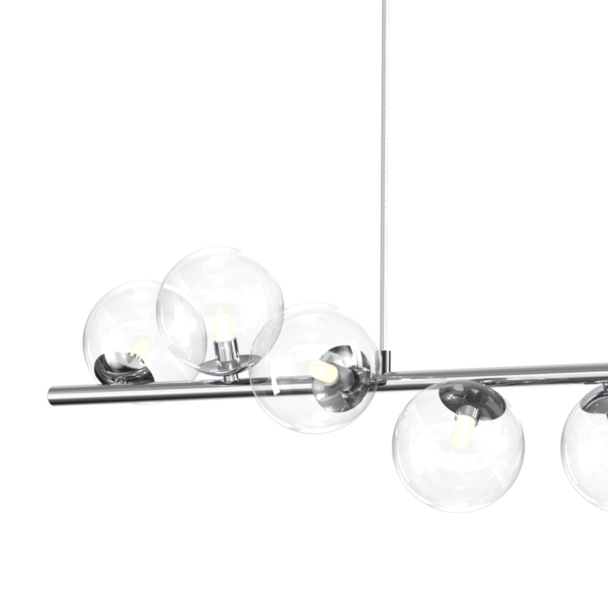 ONLI - Lámpara colgante KIMBERLY con cable 8xG9/6W/230V cromo brillante