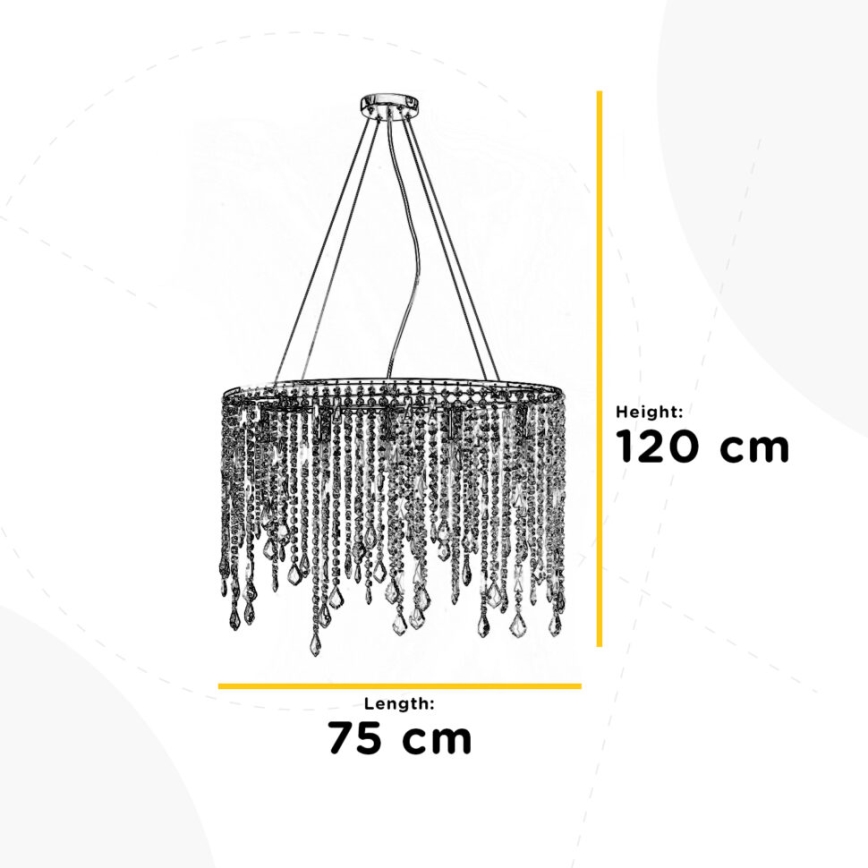 ONLI - Lámpara colgante LAILA 5xE14/10W/230V
