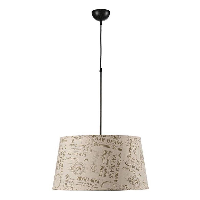 ONLI - Lámpara colgante MAIDA 1xE27/15W/230V diá. 50 cm marrón