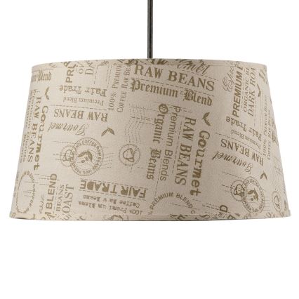 ONLI - Lámpara colgante MAIDA 1xE27/15W/230V diá. 50 cm marrón