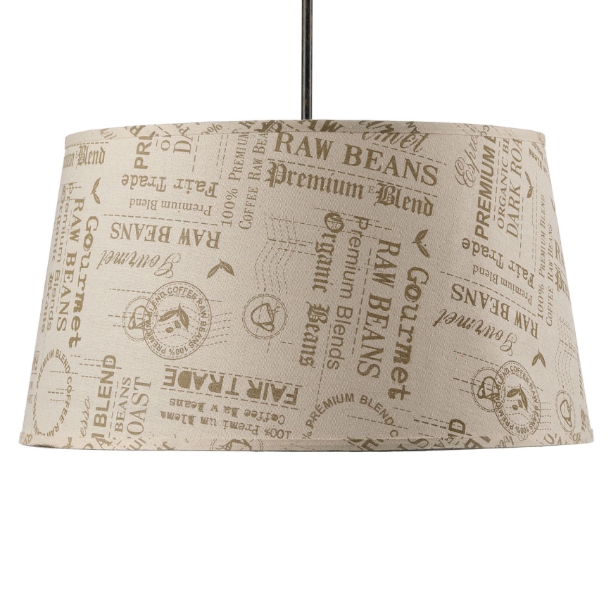 ONLI - Lámpara colgante MAIDA 1xE27/15W/230V diá. 50 cm marrón