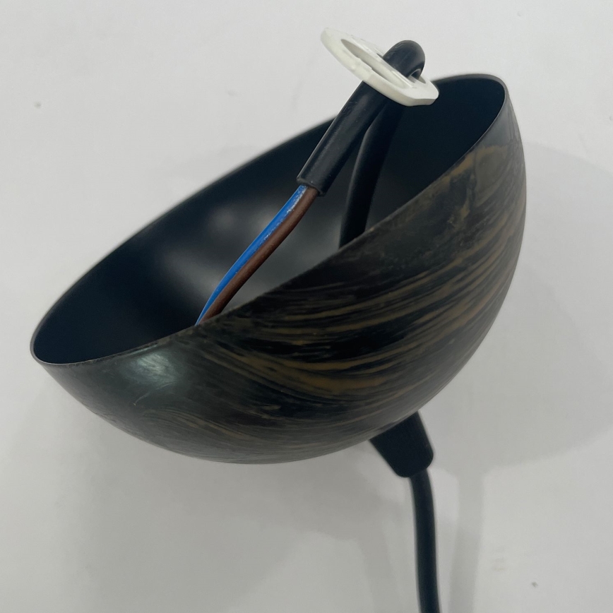 ONLI - Lámpara colgante MAIDA 1xE27/15W/230V diá. 50 cm marrón