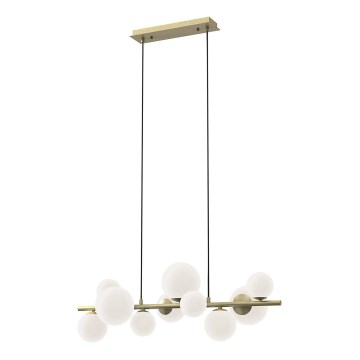 ONLI - Lámpara colgante PALOMA 10xG9/10W/230V dorado