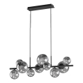 ONLI - Lámpara colgante PALOMA 10xG9/10W/230V negro/ahumado