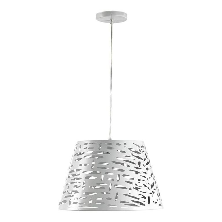 ONLI - Lámpara colgante RICKY 1xE27/15W/230V diá. 40 cm blanco