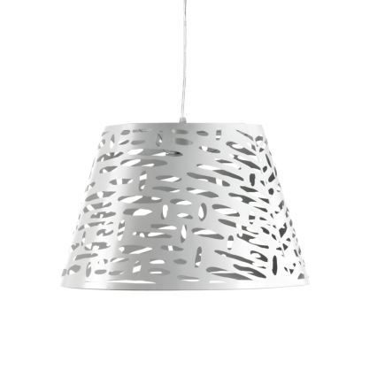 ONLI - Lámpara colgante RICKY 1xE27/15W/230V diá. 40 cm blanco