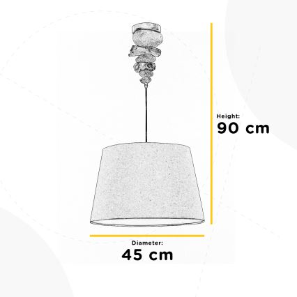 ONLI - Lámpara colgante VERA 1xE27/22W/230V