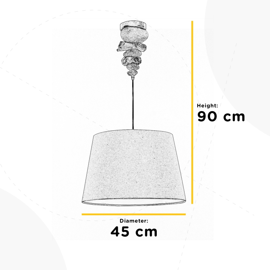 ONLI - Lámpara colgante VERA 1xE27/22W/230V