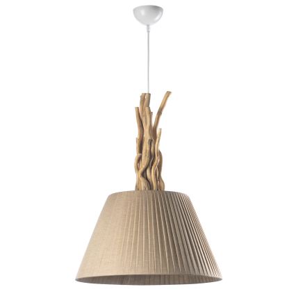 ONLI - Lámpara colgante WOODY 1xE27/22W/230V
