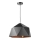 ONLI - Lámpara colgante YONG 1xE27/22W/230V negro diá. 46 cm