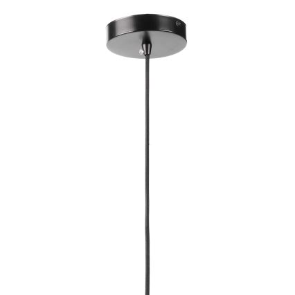 ONLI - Lámpara colgante YONG 1xE27/22W/230V negro diá. 46 cm