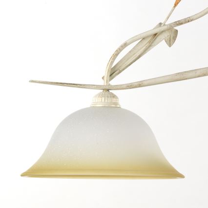 ONLI - Lámpara de araña con cadena LUCREZIA 2xE27/22W/230V crema