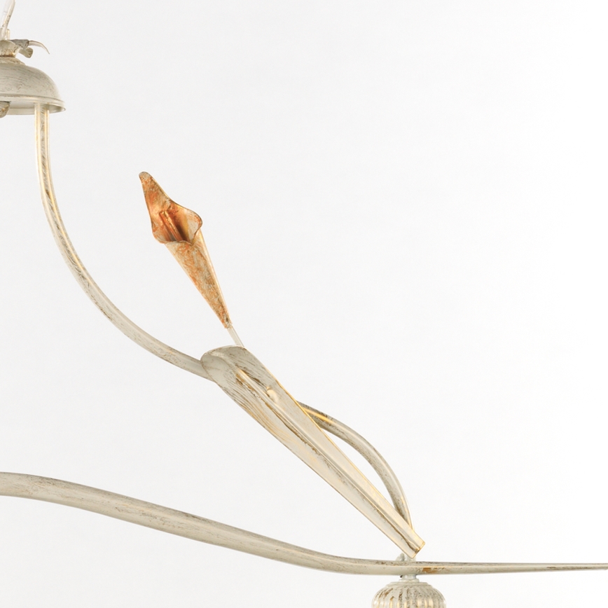 ONLI - Lámpara de araña con cadena LUCREZIA 2xE27/22W/230V crema
