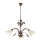 ONLI - Lámpara de araña con cadena LUCREZIA 3xE14/6W/230V bronce