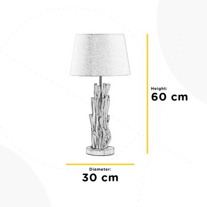 ONLI - Lámpara de mesa AGAR 1xE27/22W/230V 60 cm
