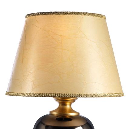 ONLI - Lámpara de mesa AMADEUS 1xE27/15W/230V 72 cm negro/dorado