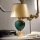 ONLI - Lámpara de mesa AMADEUS 1xE27/15W/230V 72 cm verde/dorado