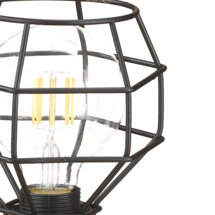 ONLI - Lámpara de mesa ARAÑA 1xE27/15W/230V 23 cm negro/marrón