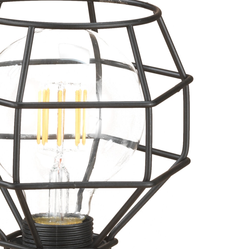 ONLI - Lámpara de mesa ARAÑA 1xE27/15W/230V 23 cm negro/marrón