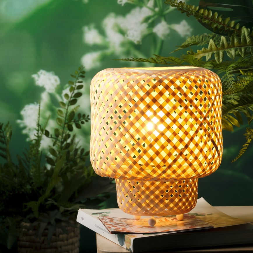 ONLI - Lámpara de mesa BAMBOO 1xE27/22W/230V bambú