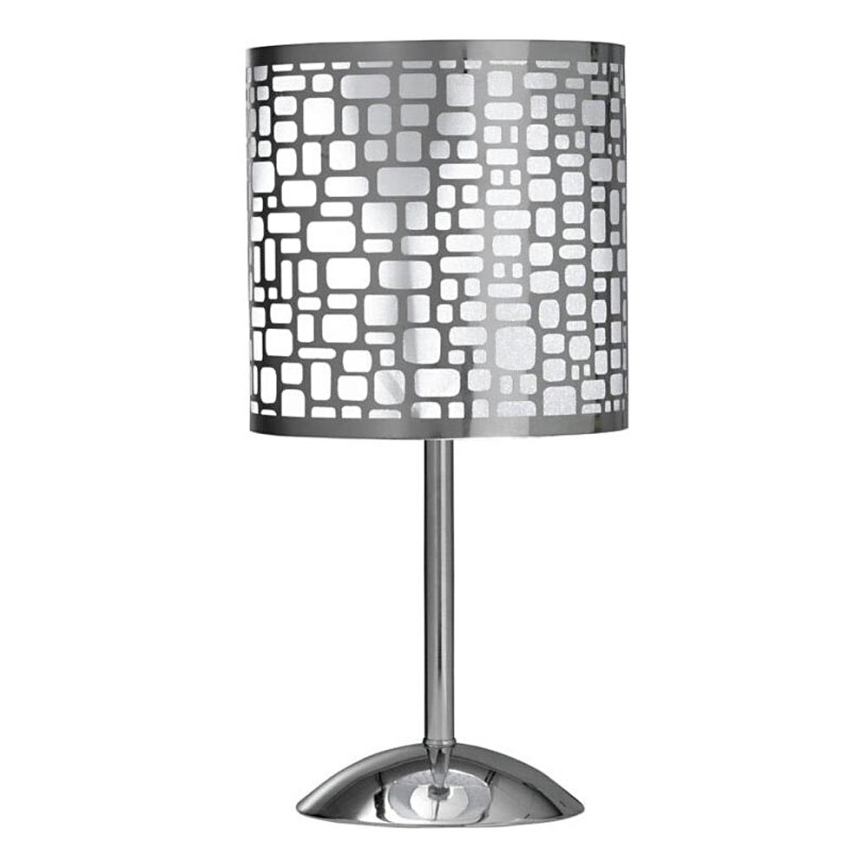 ONLI - Lámpara de mesa BRUCE 1xE27/15W/230V 40 cm cromo mate