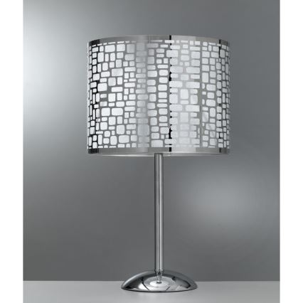 ONLI - Lámpara de mesa BRUCE 1xE27/15W/230V 53 cm cromo mate